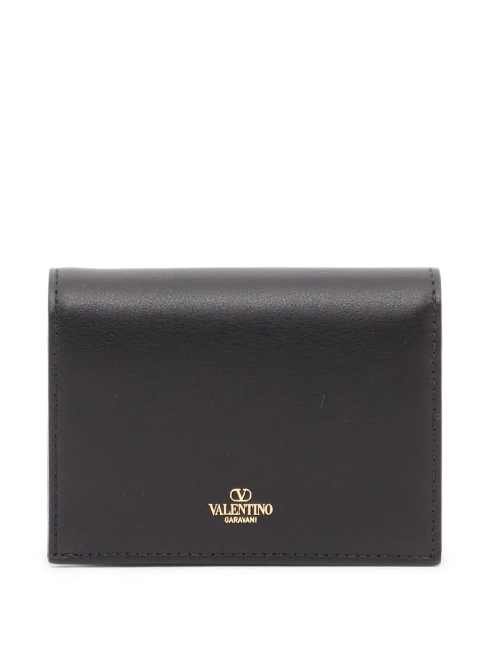 Valentino Garavani VLogo the Bold edition kleine kalfsleren portemonnee Zwart