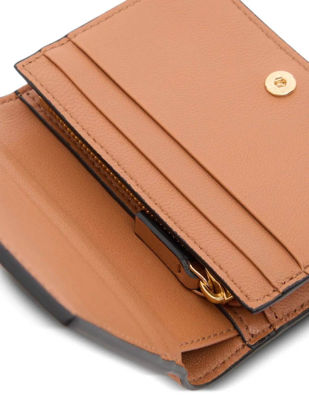 Valentino Garavani VLogo the Bold edition kleine kalfsleren portemonnee Beige