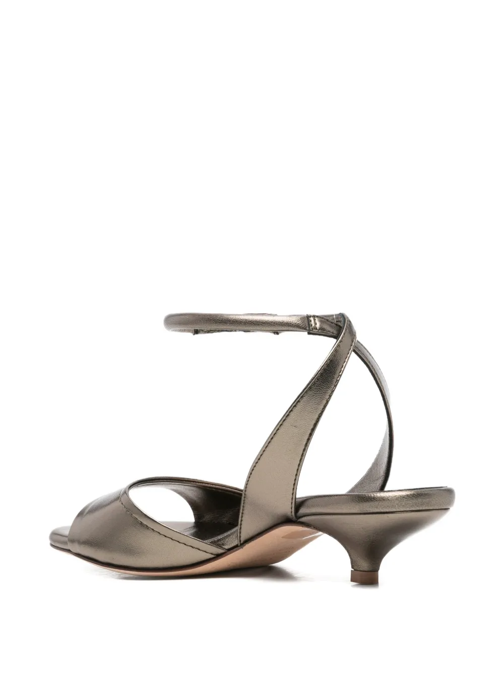 lorena paggi Sandalen met metallic-effect Grijs