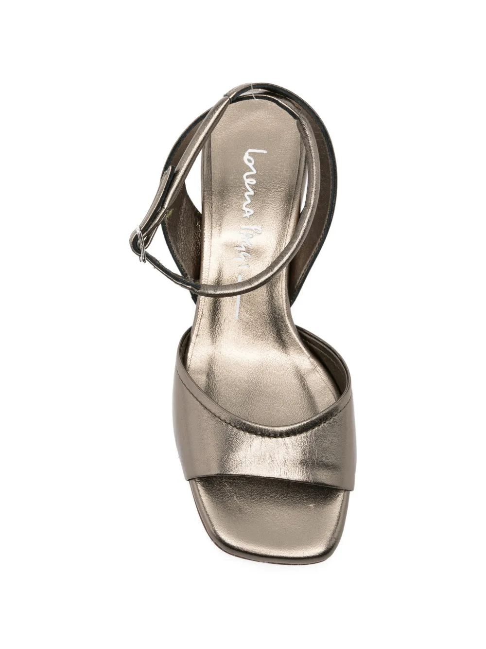 lorena paggi Sandalen met metallic-effect Grijs