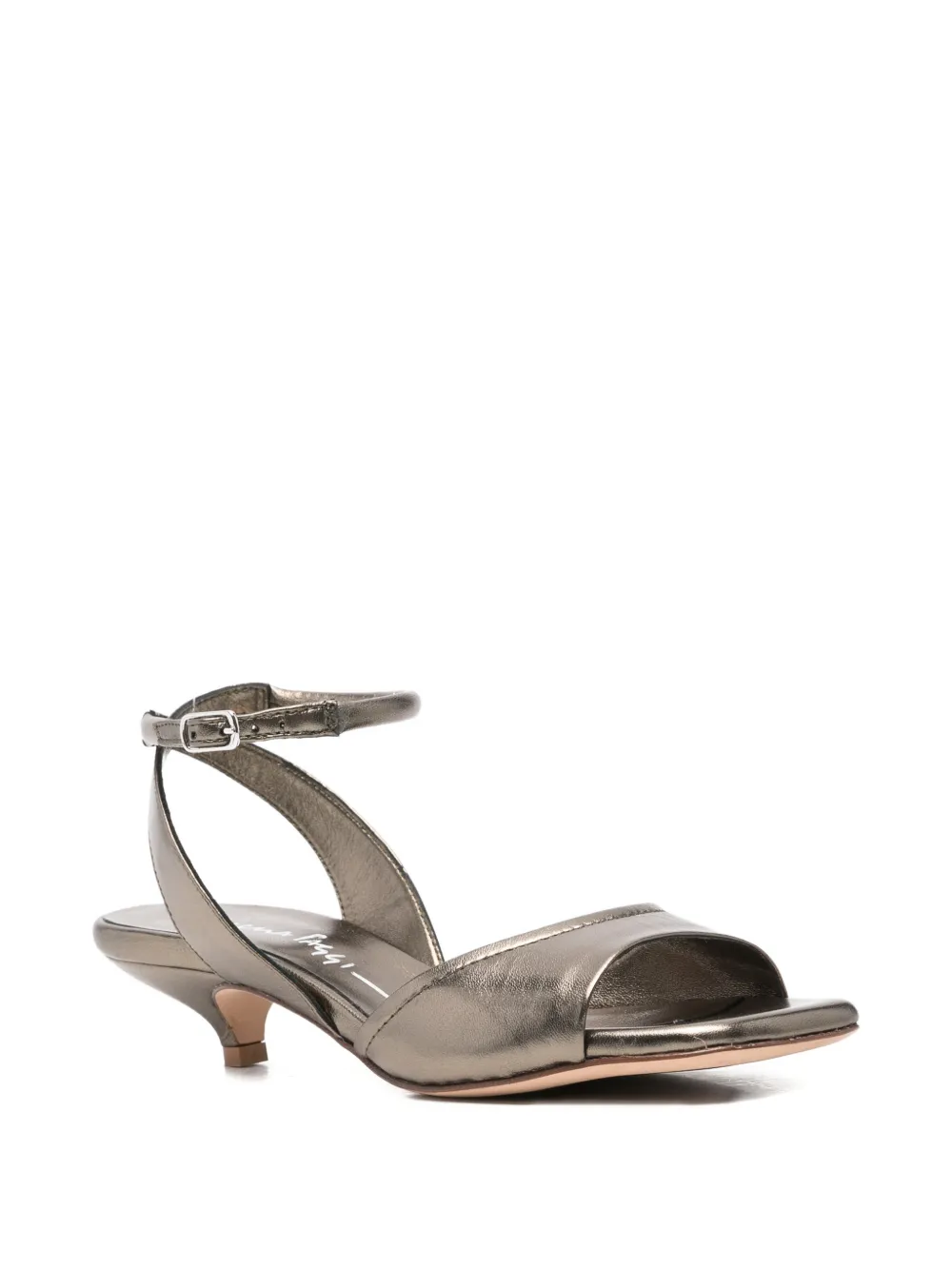 lorena paggi Sandalen met metallic-effect Grijs
