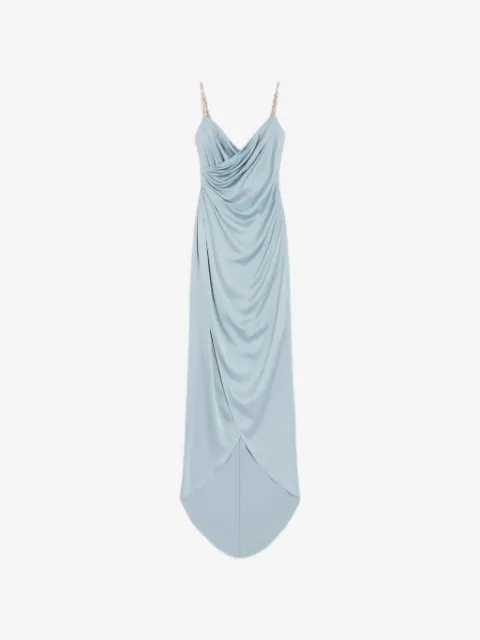 Valentino Garavani Langes Kleid aus besticktem Cady-Satin
