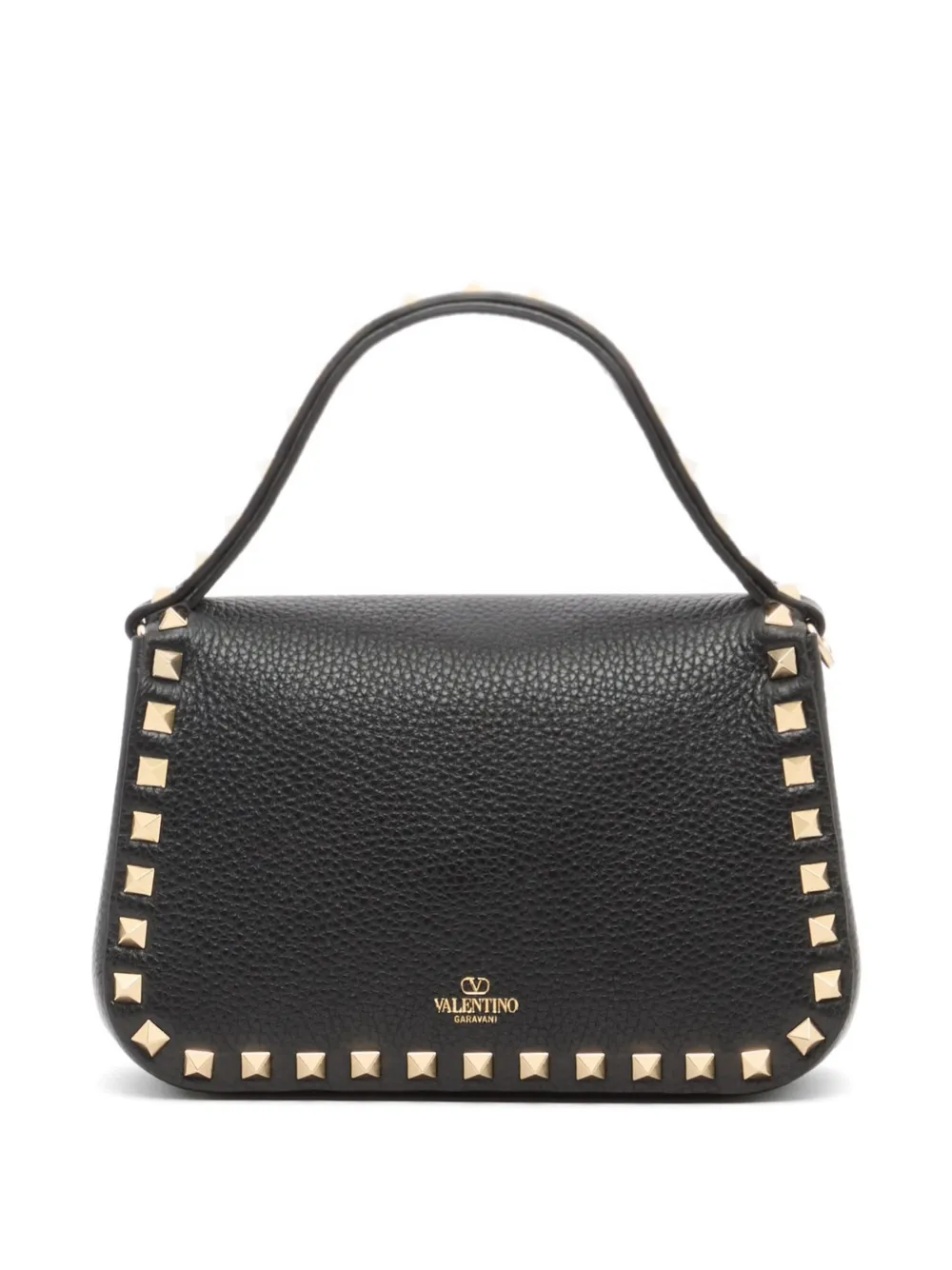 Valentino Garavani Rockstud kleine handtas in korrelig kalfsleer Zwart