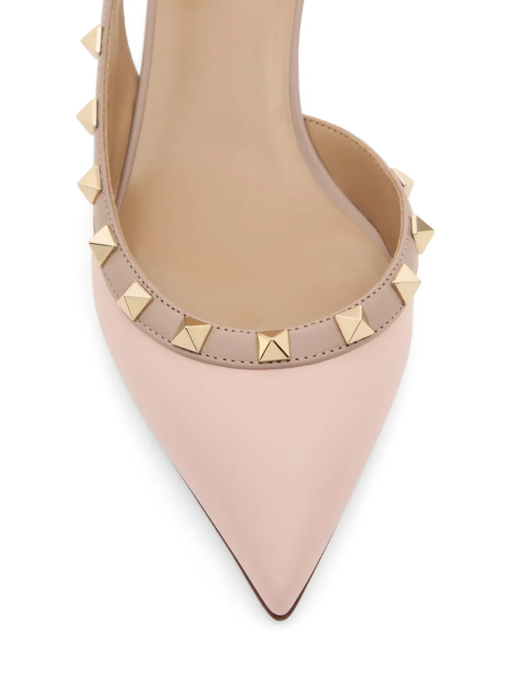 Valentino Garavani Rockstud kalfsleren slingback pumps 50 mm Roze