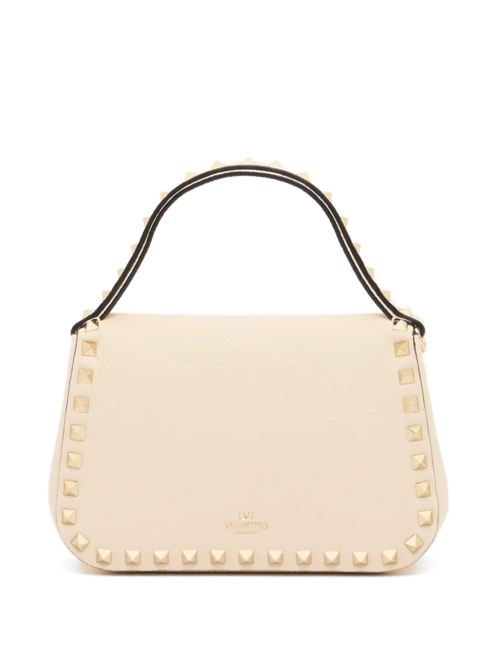 Valentino Garavani Rockstud kleine handtas in korrelig kalfsleer Beige