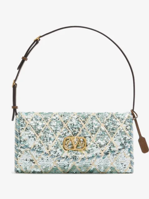 Valentino Garavani DeVain small shoulder bag with Rhombelle embroidery