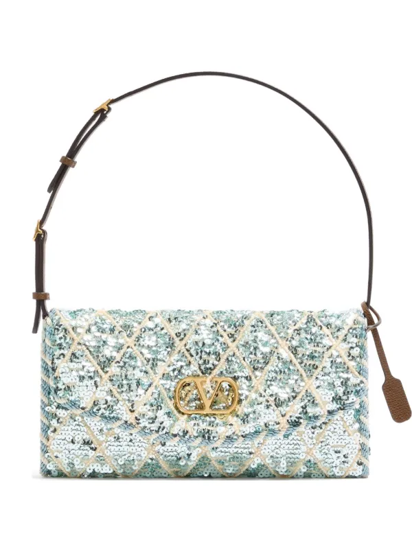 Valentino Garavani DeVain Rhombelle スパンコール ショルダーバッグ 