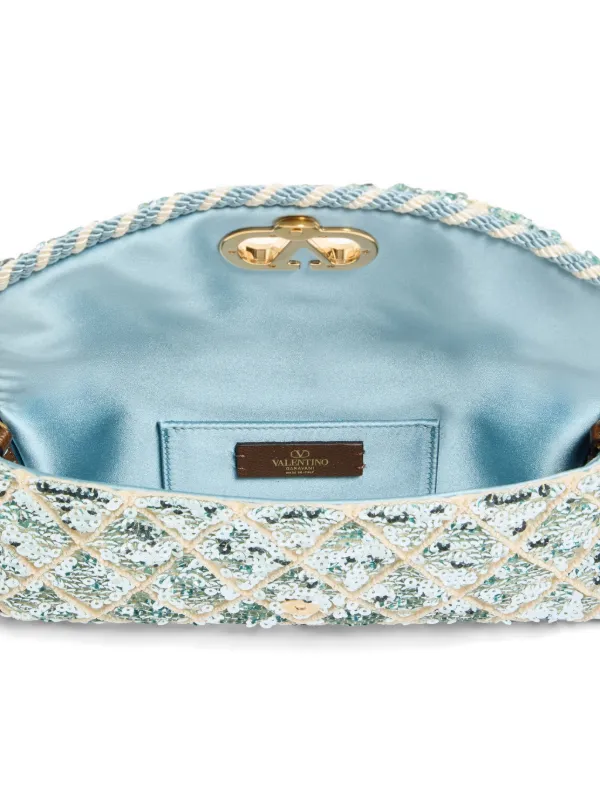 Valentino Garavani DeVain Rhombelle スパンコール ショルダーバッグ 