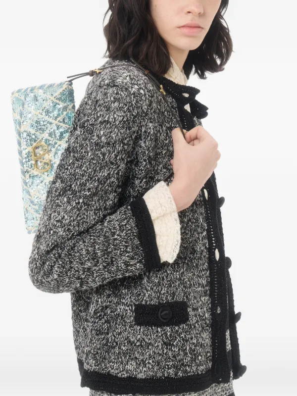 Valentino Garavani DeVain Rhombelle スパンコール ショルダーバッグ 