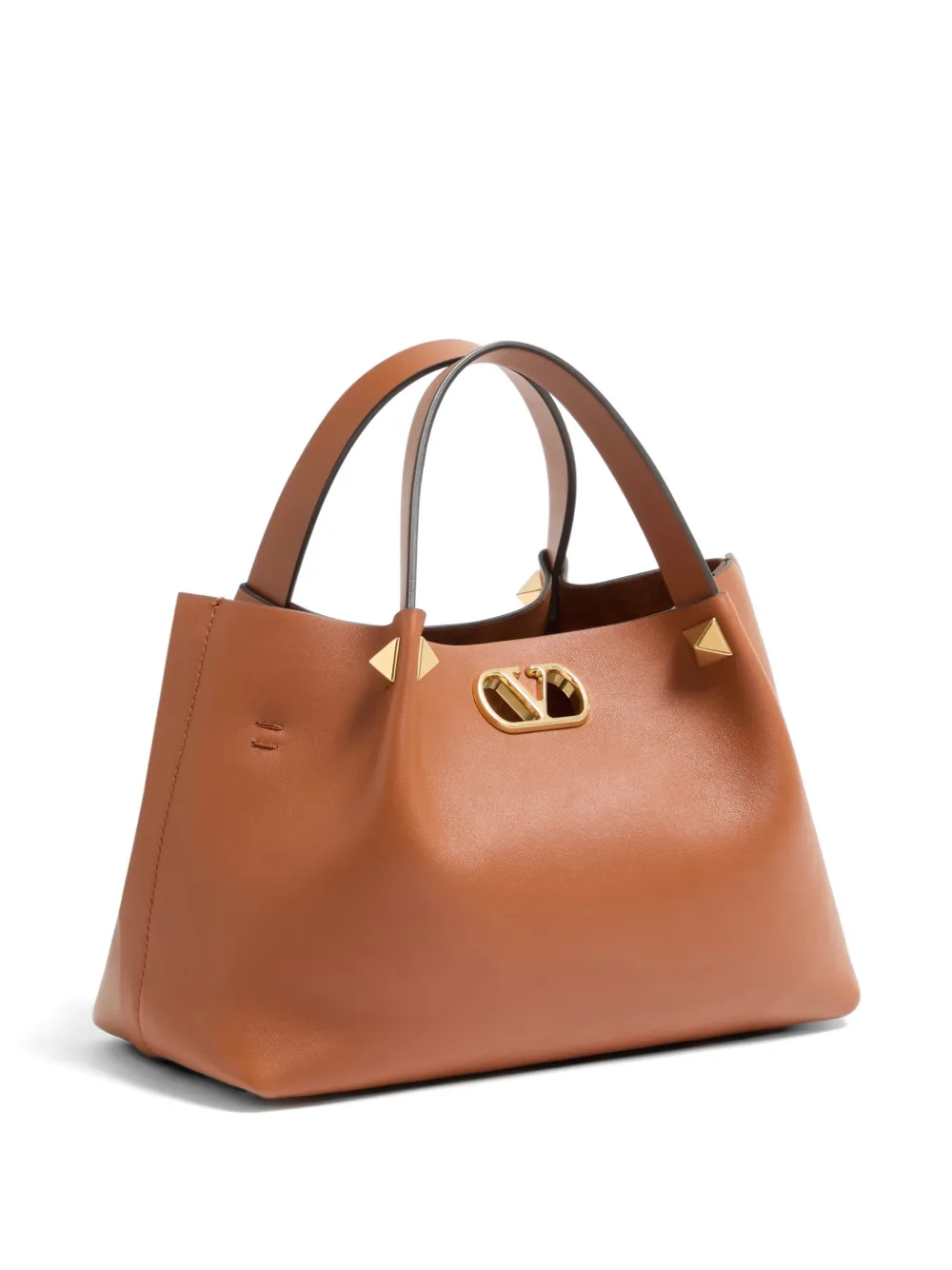 Valentino Garavani Zachte leren shopper Bruin