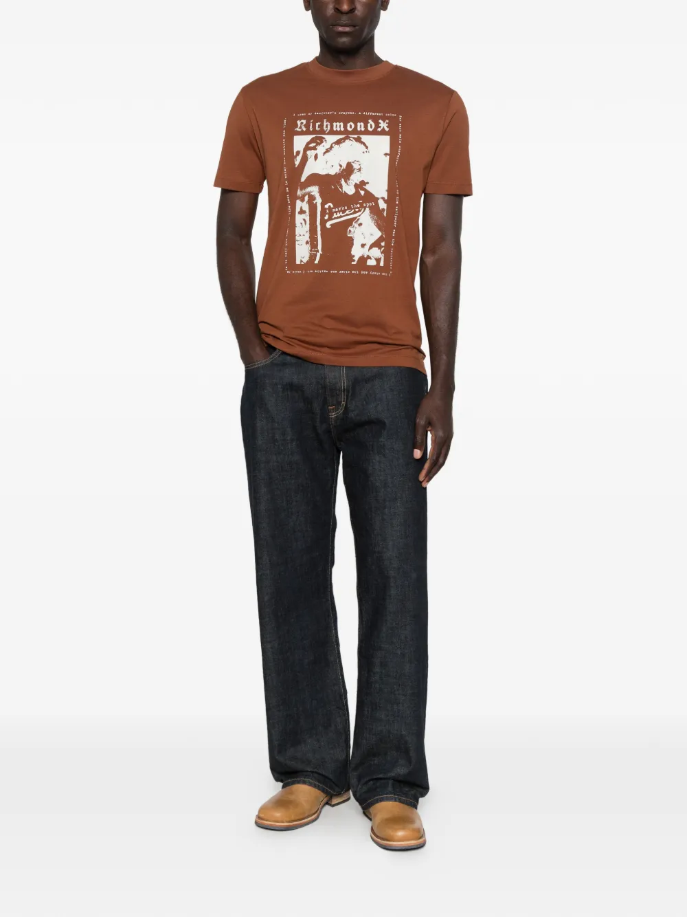 John Richmond graphic-print T-shirt Bruin