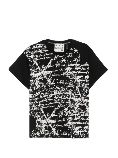 John Richmond print-detail T-shirt