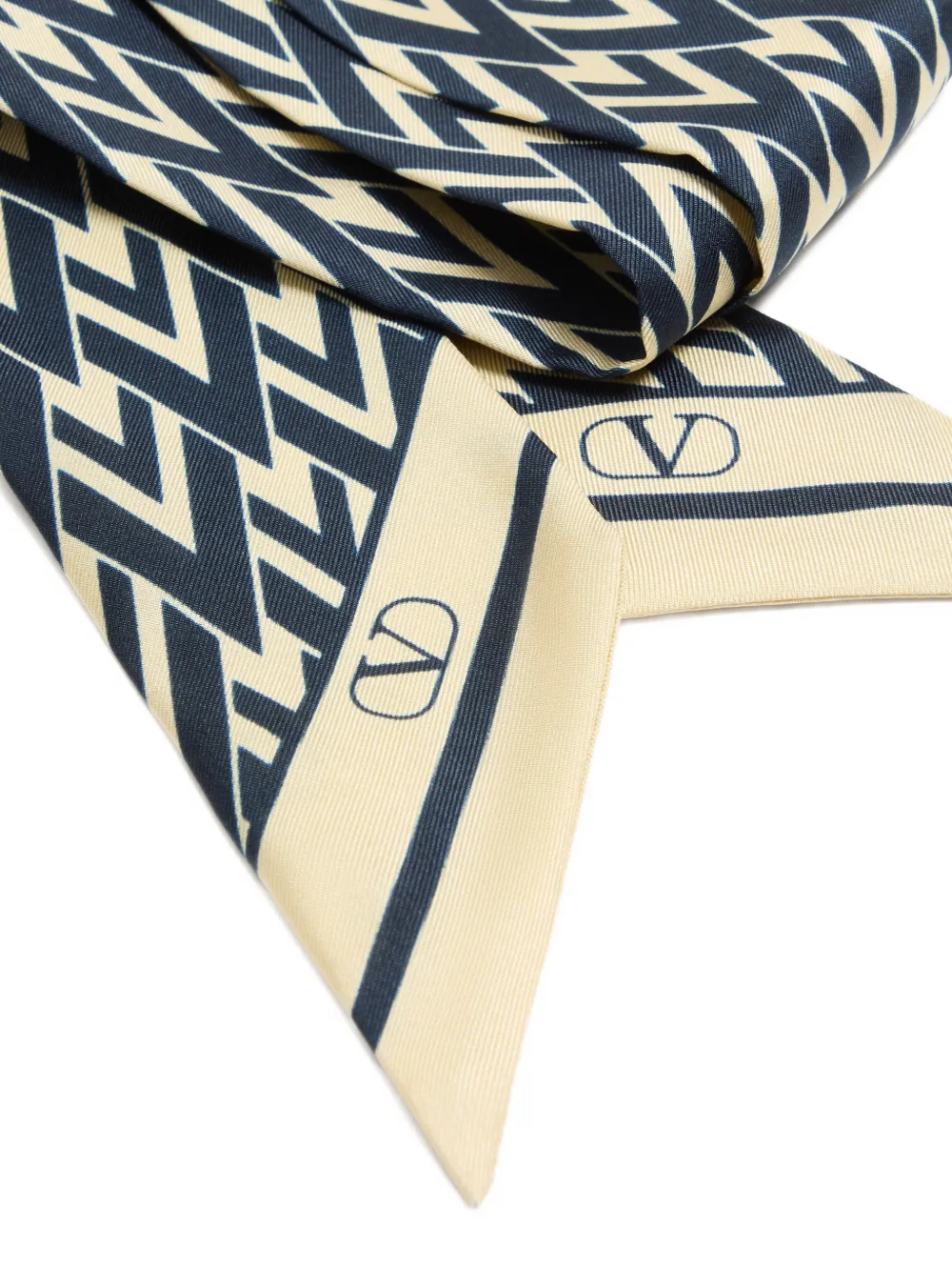 Valentino Garavani Tout La V iconographe sjaal Blauw