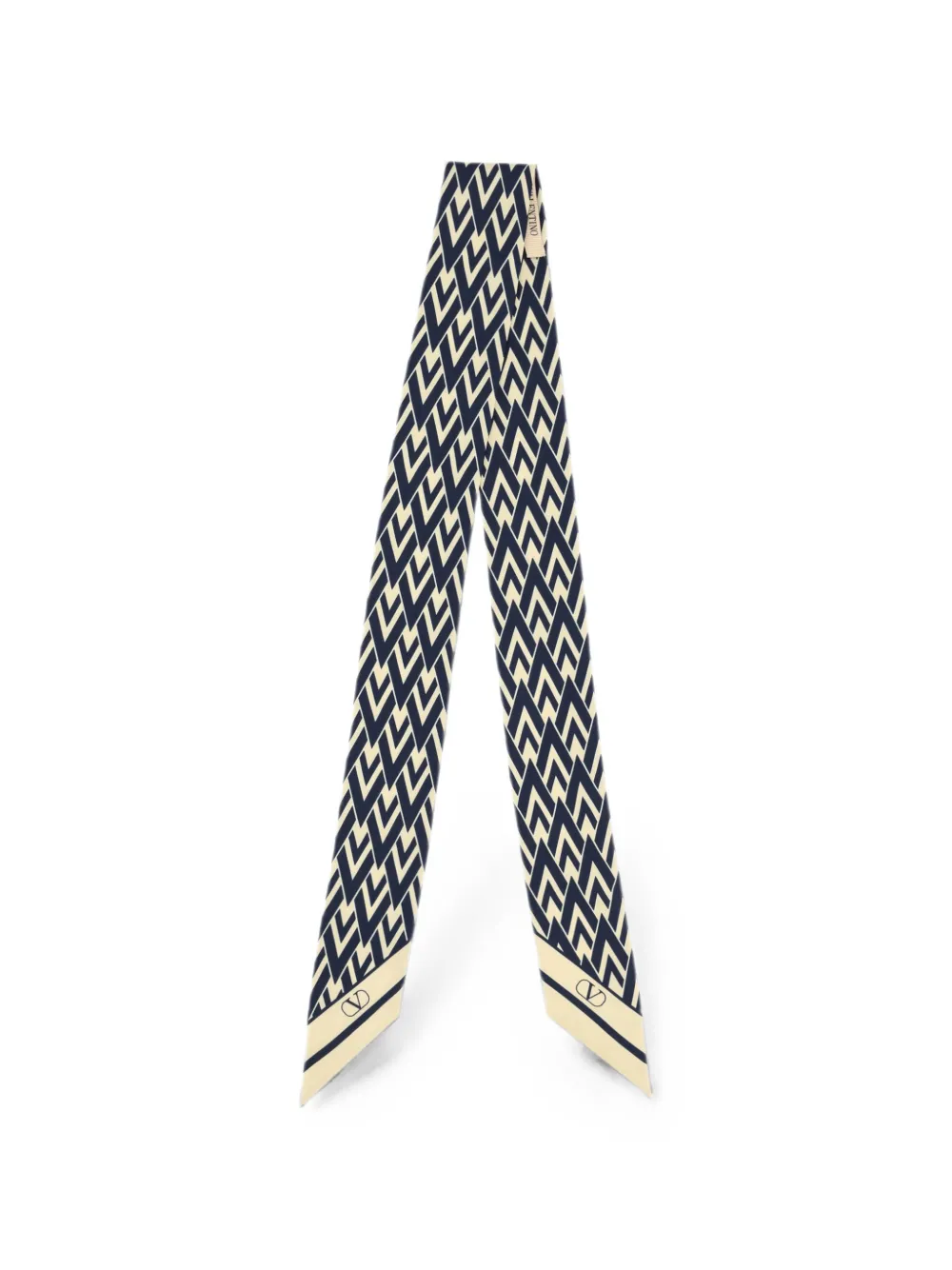 Valentino Garavani Toute La V silk bandeau scarf - Blu