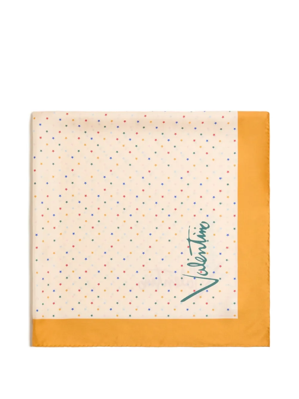 Valentino Garavani multicolor starry silk scarf - Nude