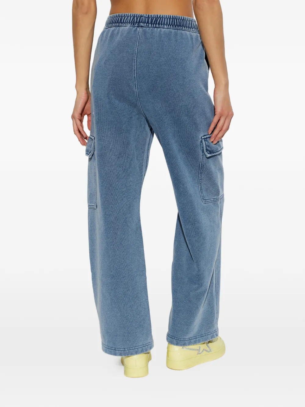 A BATHING APE Trainingsbroek met geborduurd logo Blauw