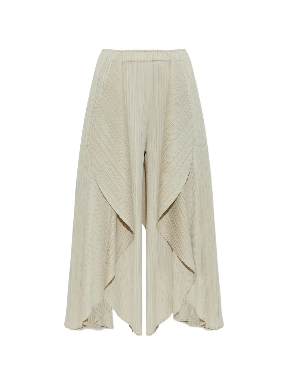 Pleats Please Issey Miyake Leaf ドレープ パンツ | ニュートラル