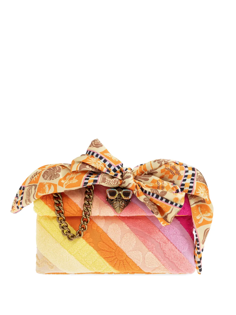 Kurt Geiger London mini Kensington striped cross body bag - Giallo