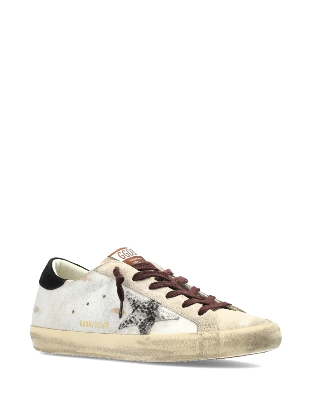 Golden Goose Superstar sneakers met dierenprint Beige