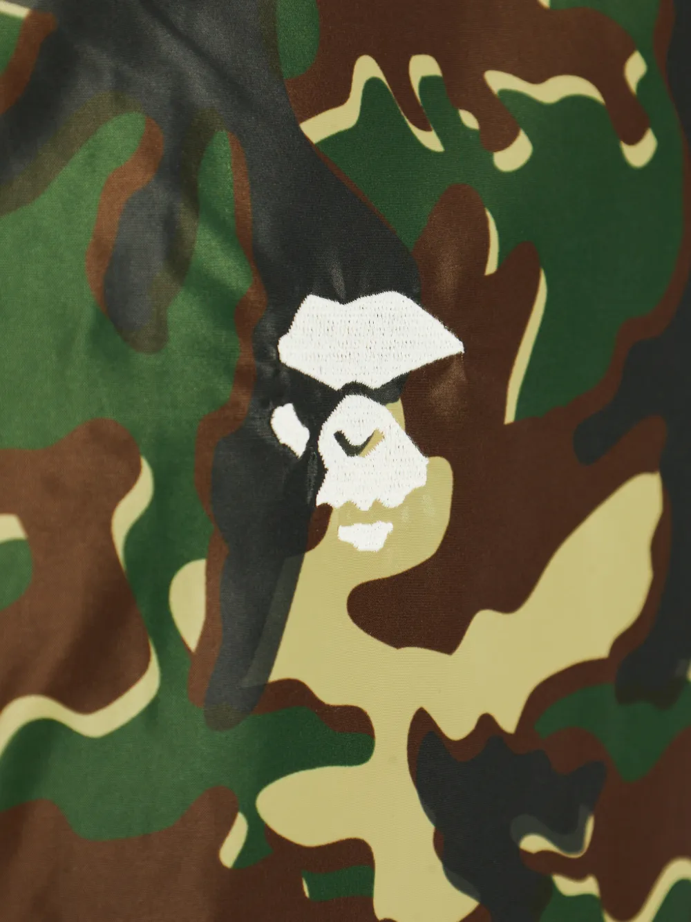 A BATHING APE Jack met camouflageprint Groen