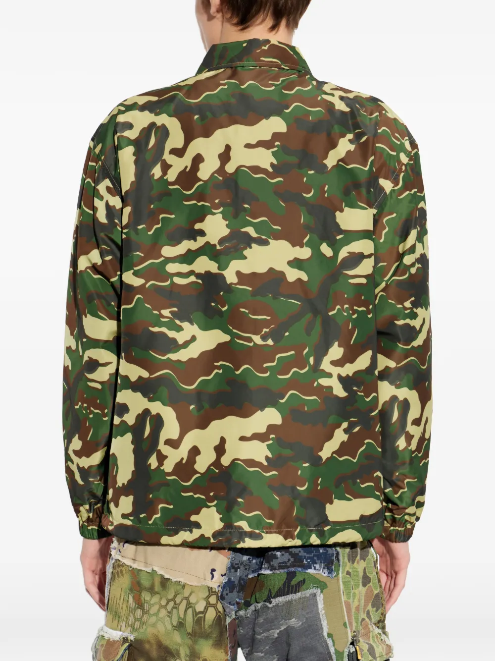 A BATHING APE Jack met camouflageprint Groen