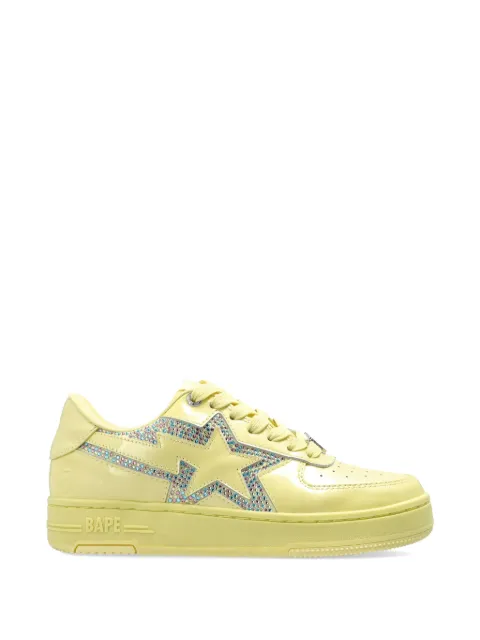 A BATHING APE® Bape Sta crystal-embellished leather sneakers