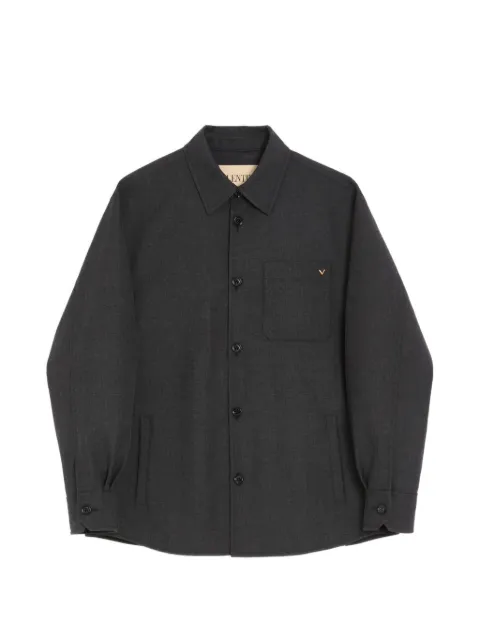 Valentino Garavani shirt jacket in nylon gabardine with VGold