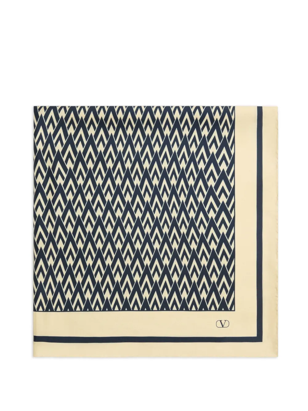 Valentino Garavani VLogo Toile Iconographe sjaal Beige