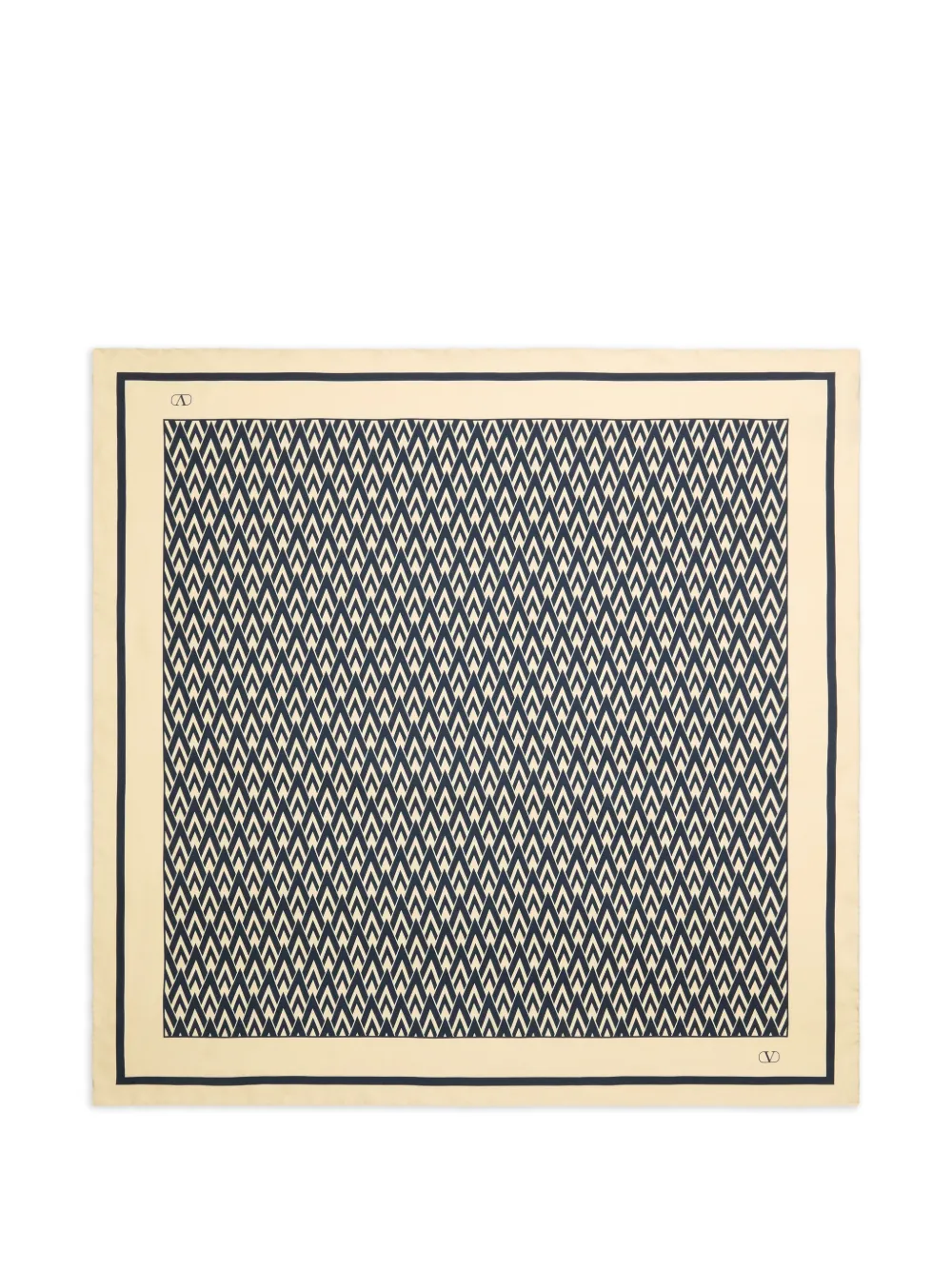 Valentino Garavani Toute la V silk scarf - Nude