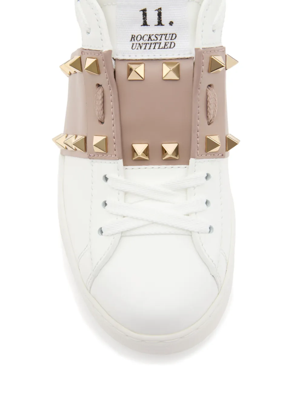 Valentino Garavani Open Disco wedge sneakers in calfskin 85mm Wit