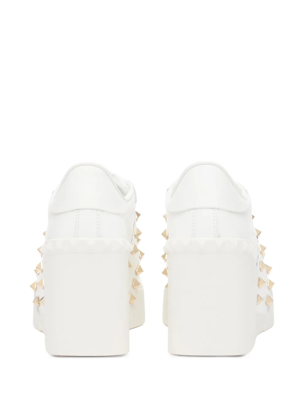 Valentino Garavani Open Disco sneakers met sleehak Wit