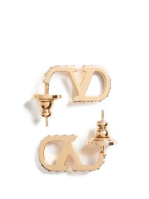 Valentino Garavani VLogo Signature metal and Swarovski® crystal earrings