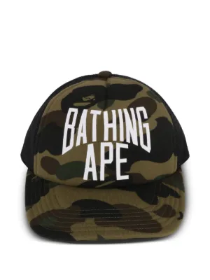 A BATHING APE® カモフラージュ シャーク ビーニー | ブラック