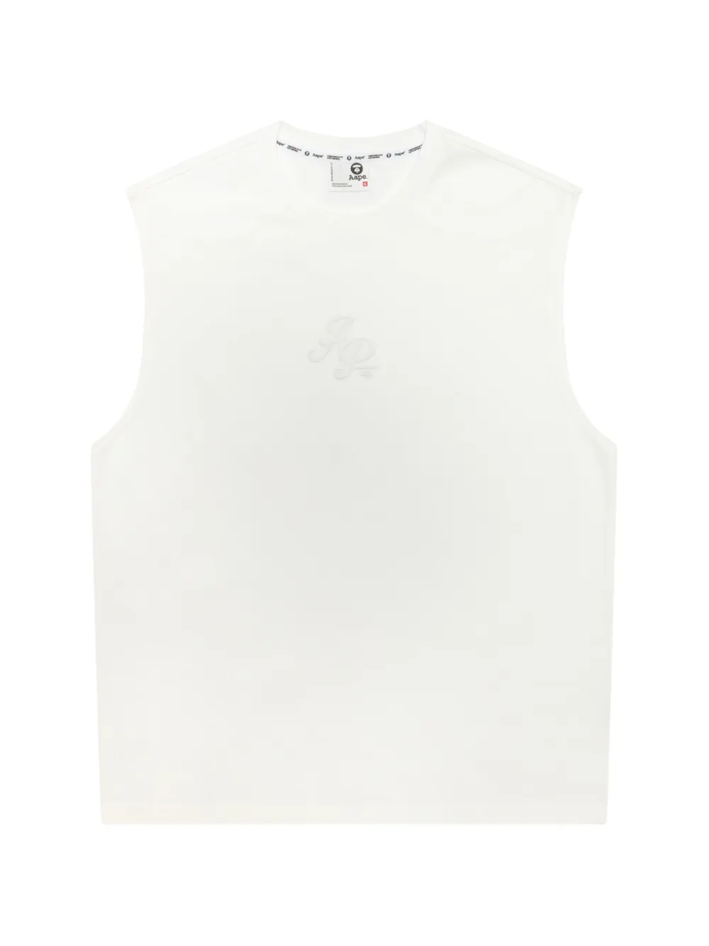 AAPE BY *A BATHING APE® 로고 자수 탱크 탑 | 화이트 | Image 1