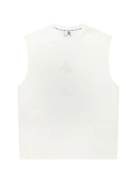 AAPE BY *A BATHING APE® logo-embroidered tank top