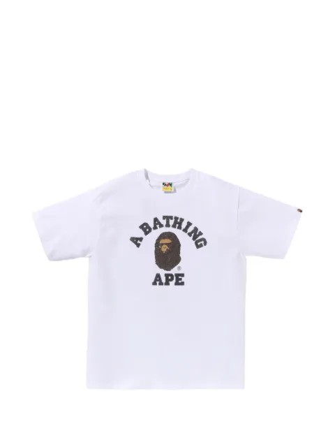 A BATHING APE® Ape Head glitter-effect T-shirt