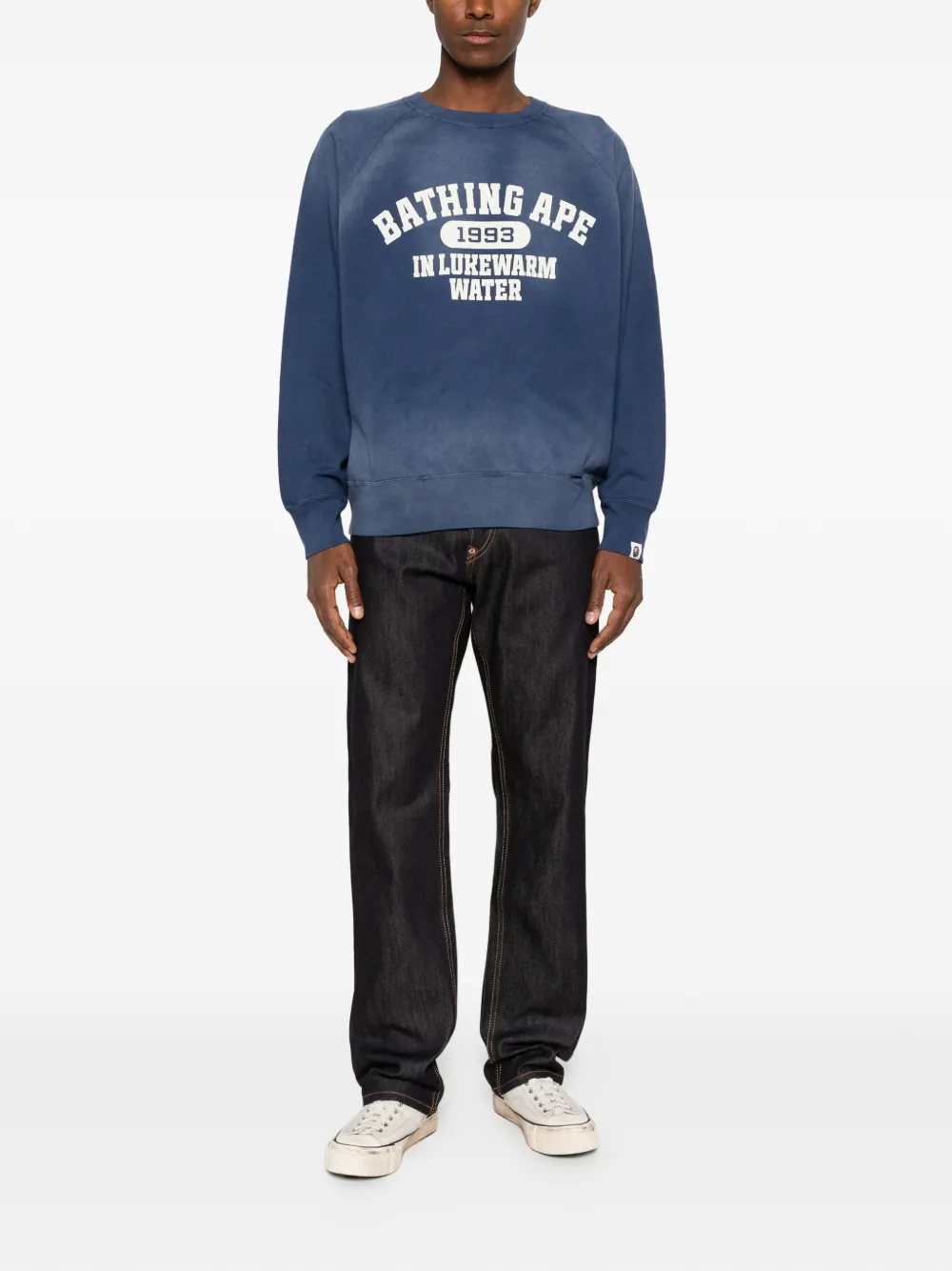 EVISU Seagull jeans met contrasterend stiksel Blauw