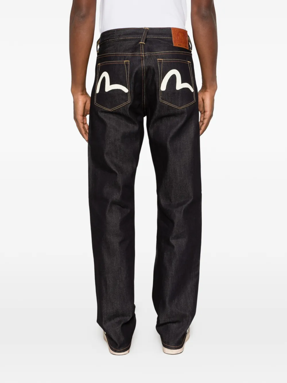 EVISU Seagull jeans met contrasterend stiksel Blauw