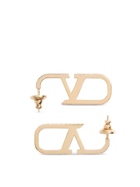 Valentino Garavani VLogo Signature metal and Swarovski® crystal earrings