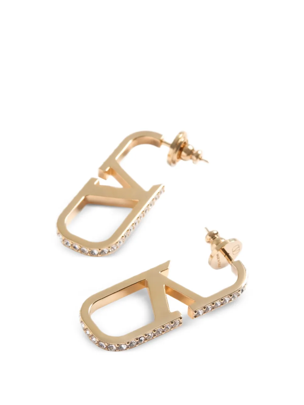 Valentino Garavani Vロゴ シグネチャー スワロフスキーピアス