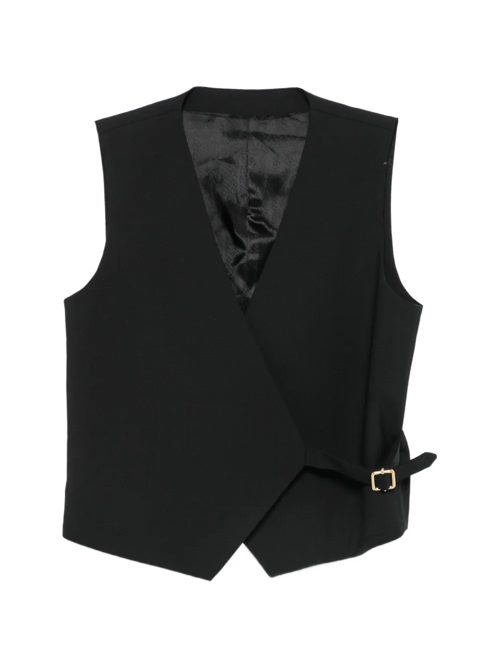 PT Torino buckled wrap-style waistcoat - Black