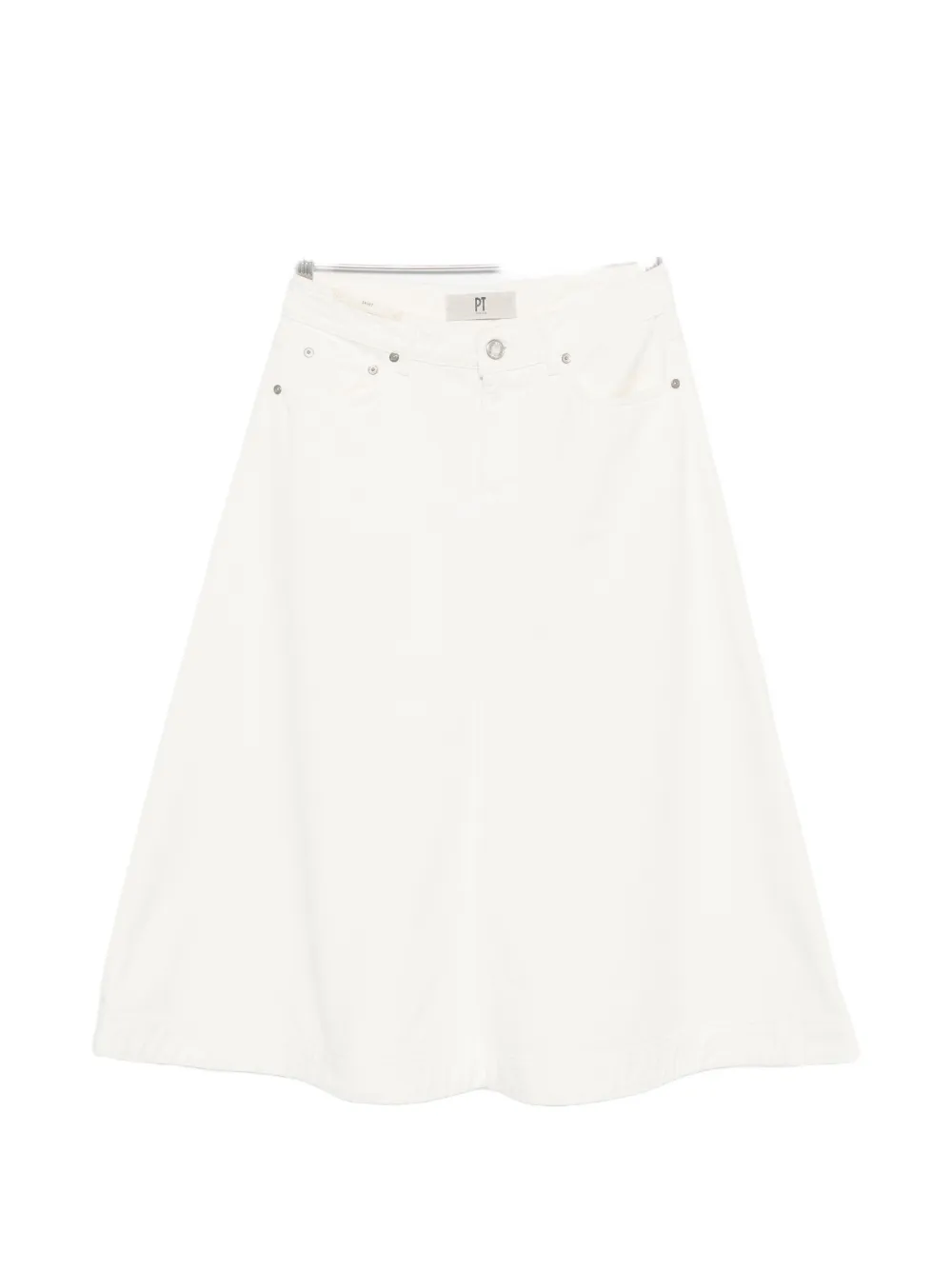 PT Torino Lory A-line midi skirt - Toni neutri