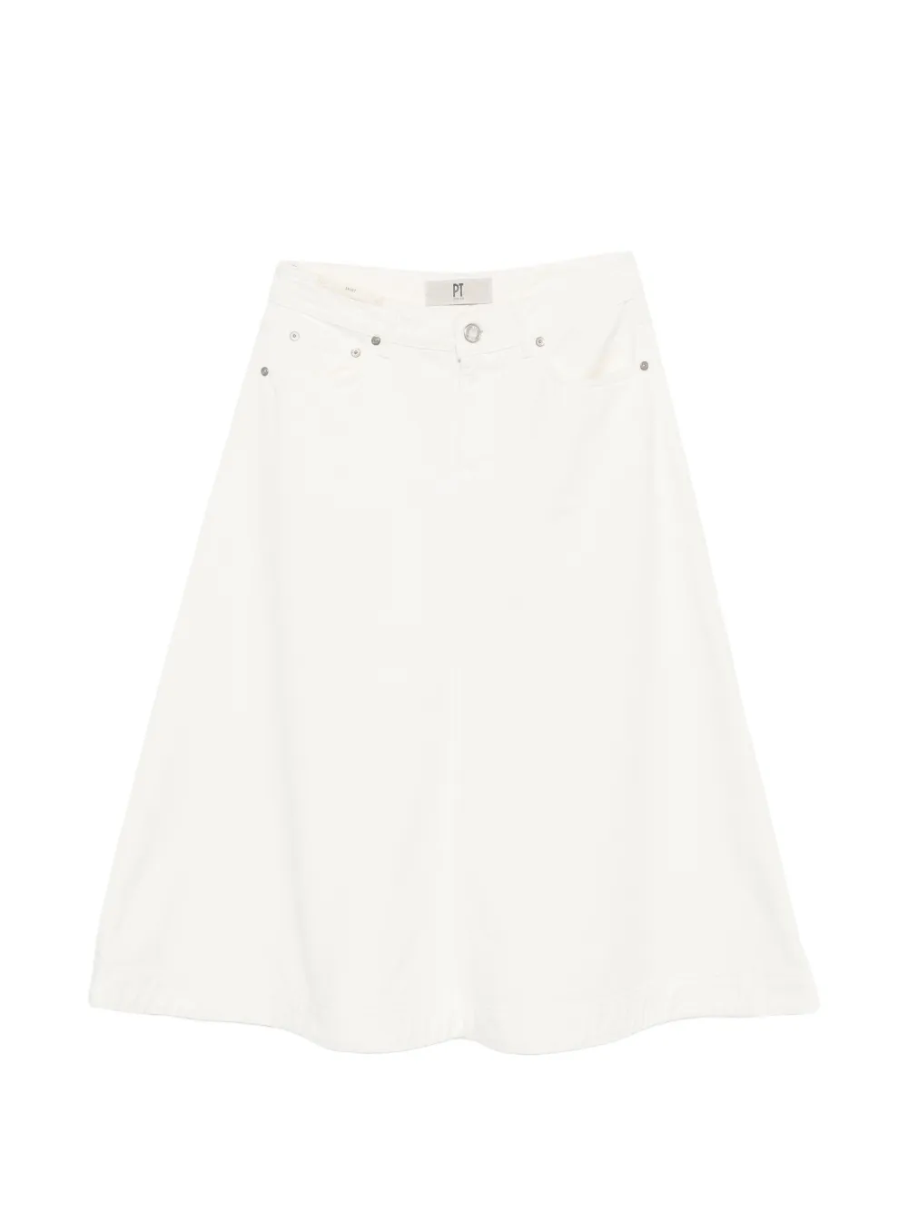 PT Torino Lory A-line midi skirt - Toni neutri
