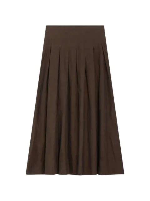 PT Torino — Mirna knife-pleat high-waisted midi skirt