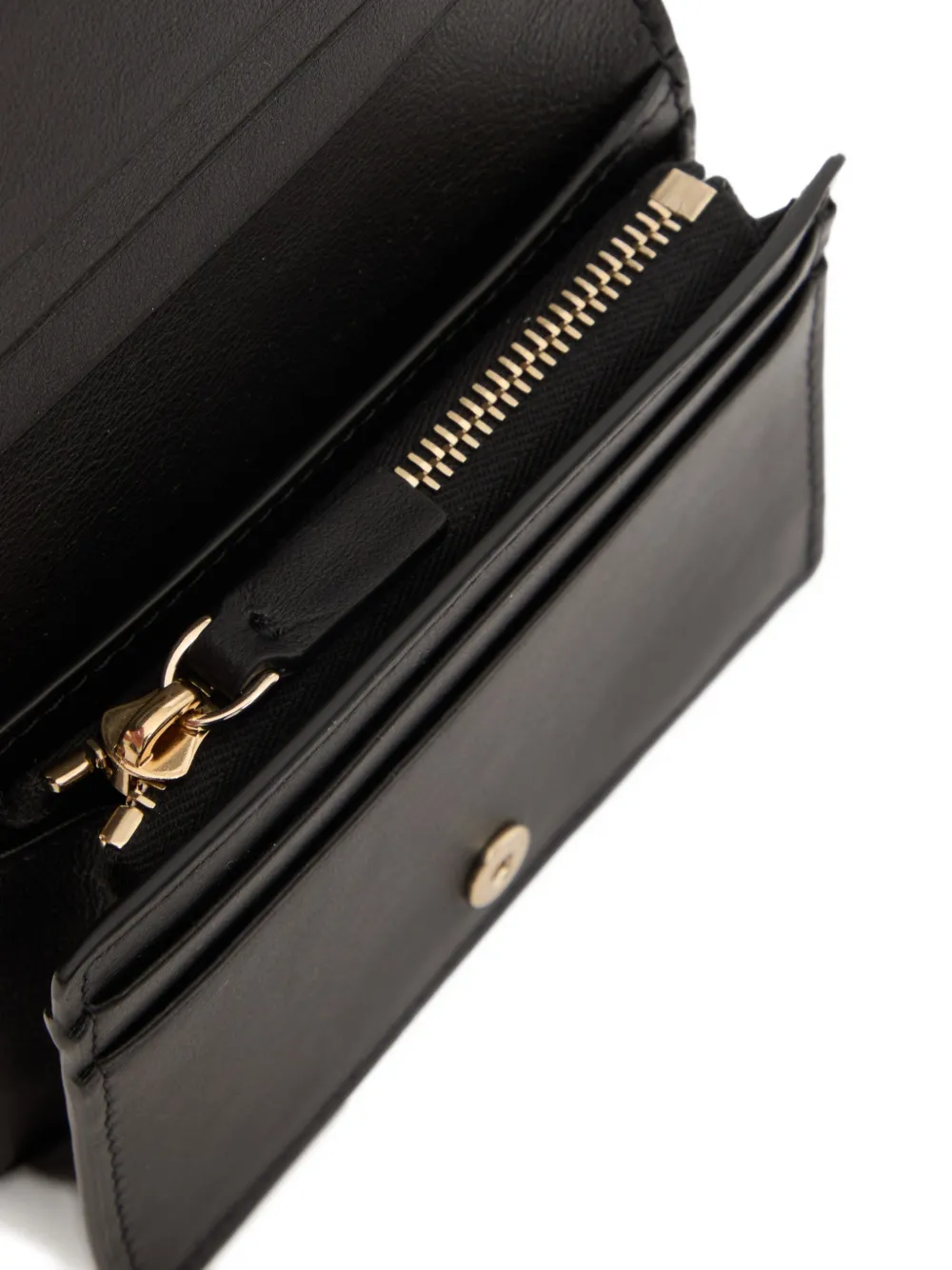 Valentino Garavani Rockstud Wispy kleine kalfsleren portemonnee Zwart