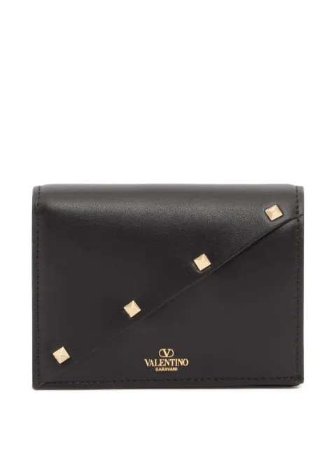 Valentino Garavani Rockstud Wispy small calfskin wallet