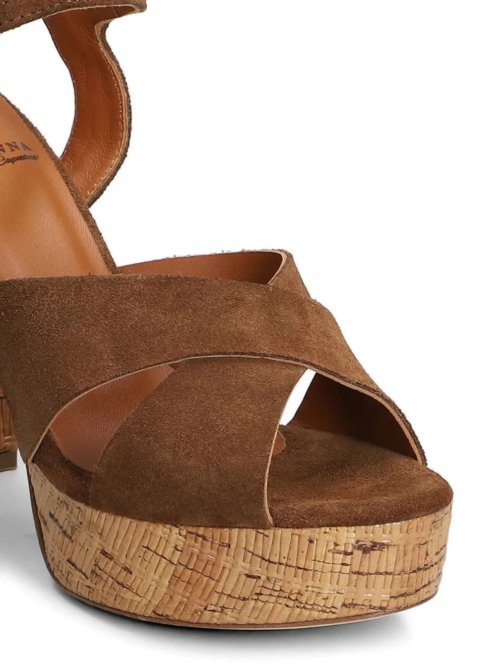 L Arianna crossover-strap platform sandals Bruin