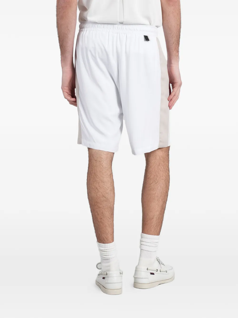 Low Brand Tokyo shorts met trekkoordtaille Wit