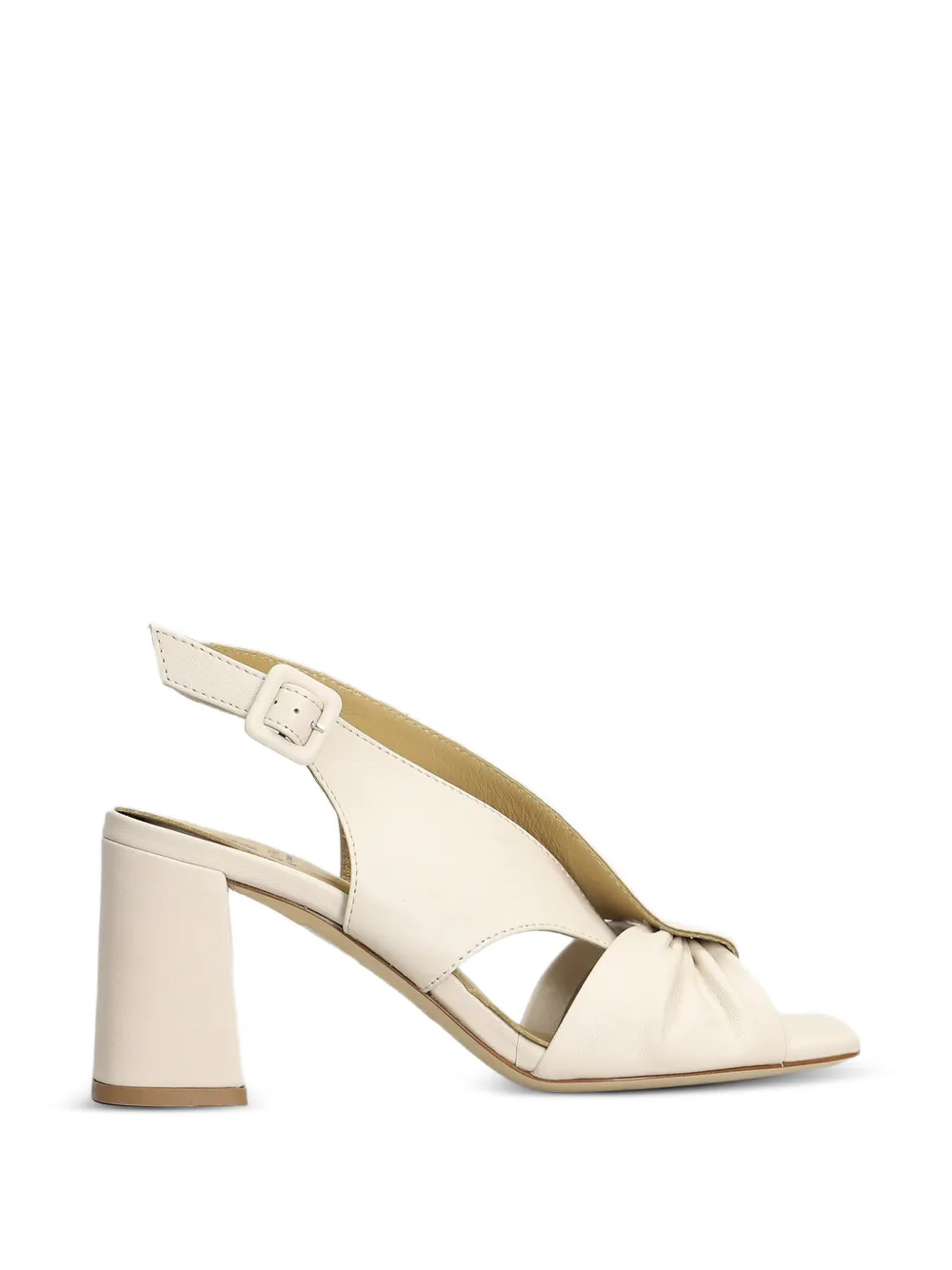 L Arianna Slingback sandalen met gedraaid detail Beige