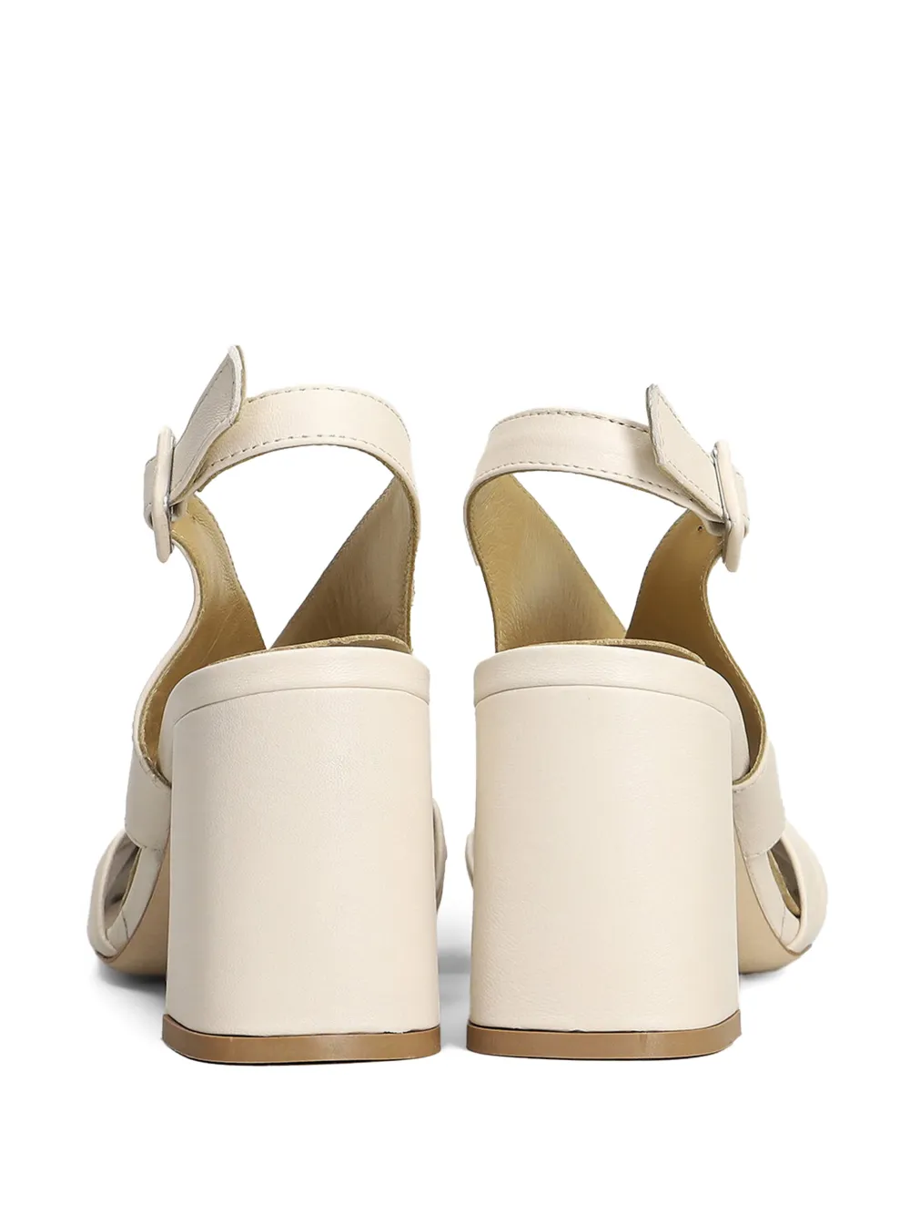 L Arianna Slingback sandalen met gedraaid detail Beige